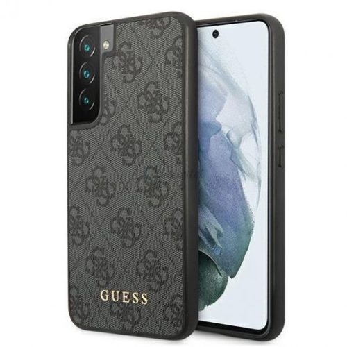 Guess Samsung Galaxy S22 4G Metal Gold Logo (GUHCS22SG4GFGR) hátlap, tok, szürke