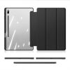 Dux Ducis Toby Series Samsung Galaxy Tab S7 FE 5G 12.4" T730/T736 ütésálló, oldalra nyíló smart tok, érintőceruza tartóval, fekete