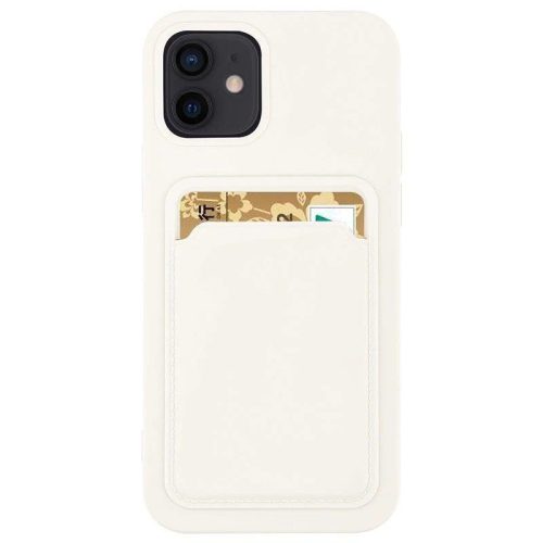 Card Case Silicone Xiaomi Redmi Note 10/Note 10S hátlap, tok, fehér