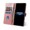 Smart Elegant Samsung Galaxy A22 5G oldalra nyíló tok, rózsaszín