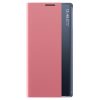 Eco Leather View Case Xiaomi Redmi Note 10 Pro oldalra nyíló tok, rózsaszín