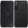 Nillkin Qin Leather Samsung Galaxy S22 oldalra nyíló eredeti bőr tok, fekete