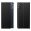 New Sleep Case Samsung Galaxy S21 FE oldalra nyíló tok, fekete