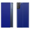 New Sleep Case Samsung Galaxy S21 FE oldalra nyíló tok, sötétkék