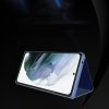 Clear View Case Flip Cover For Samsung Galaxy S22 Plus oldalra nyíló tok, rózsaszín