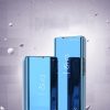 Clear View Case Flip Cover For Samsung Galaxy S22 Plus oldalra nyíló tok, kék