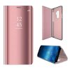 Clear View Case Flip Cover For Samsung Galaxy S22 oldalra nyíló tok, rózsaszín