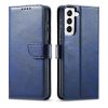 Smart Elegant Samsung Galaxy S22 Plus oldalra nyíló tok, sötétkék