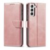 Smart Elegant Samsung Galaxy S22 oldalra nyíló tok, rózsaszín