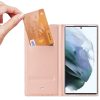 Dux Ducis Skin Pro Samsung Galaxy S22 Ultra oldalra nyíló tok, rózsaszín