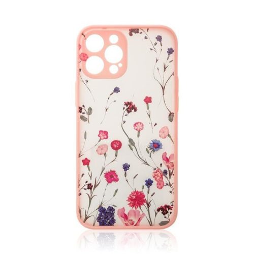 Design Case Flower Cover Samsung Galaxy A53 5G hátlap, tok, rózsaszín