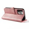 Smart Elegant iPhone 14 Pro oldalra nyíló tok, rózsaszín