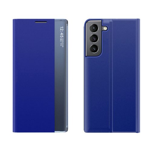 New Sleep Case Samsung Galaxy S23 oldalra nyíló tok sötétkék