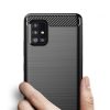 Carbon Case Flexible Samsung Galaxy A51 5G hátlap, tok, fekete