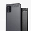 Carbon Case Flexible Samsung Galaxy A51 5G hátlap, tok, fekete