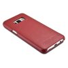 iCarer Leather Folio Samsung Galaxy S8 Plus eredeti bőr, oldalra nyíló tok, piros