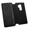 iCarer 2in1 Leather Folio Samsung Galaxy S9 Plus eredeti bőr, oldalra nyíló tok, fekete