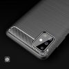 Carbon Case Flexible Samsung Galaxy A51 hátlap, tok, fekete