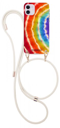 Iphoria iPhone 12 Pro Max Hippie nyakba akasztós hátlap, tok, mintás, színes