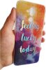 Pattern (feeling lucky today) Samsung Galaxy J6 Plus (2018) mintás, hátlap, tok, színes