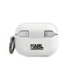 Karl Lagerfeld Apple Airpods Pro Karl (KLACAPSILGLWH) szilikon tok, fehér