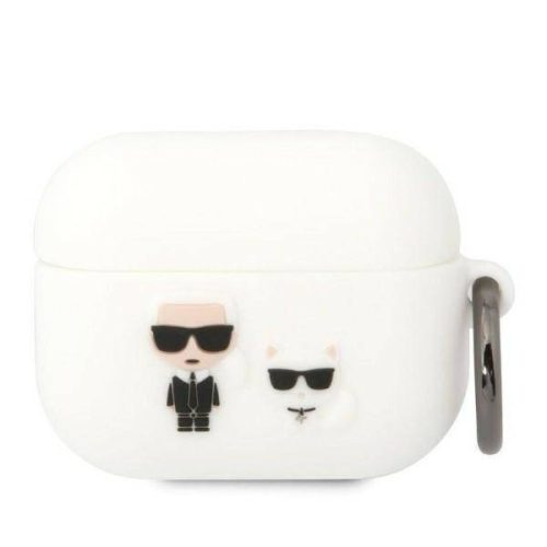 Karl Lagerfeld Airpods Pro Silicone Karl & Choupette (KLACAPSILKCW) tok, fehér