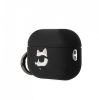 Karl Lagerfeld Airpods Pro 2 Silicone Choupette Head 3D (KLAP2RUNCHK) tok, fekete