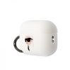 Karl Lagerfeld Airpods Pro 2 Silicone Karl Head 3D (KLAP2RUNIKH) tok, fehér