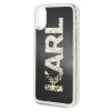 Karl Lagerfeld iPhone Xr Karl Logo Glitter (KLHCI61KAGBK) hátlap, tok, fekete