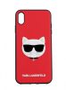 Karl Lagerfeld Choupette iPhone Xs Max (KLHCI65GLRE) hátlap, tok, piros