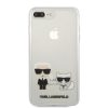 Karl Lagerfeld iPhone 7 Plus/8 Plus Karl & Choupette Full Body (KLHCI8LCKTR) hátlap, tok, átlátszó