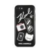 Karl Lagerfeld iPhone 7/8 Pins Hard Case hátlap, tok, fekete