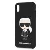Karl Lagerfeld iPhone 7/8/SE (2020) Silicone Karl Iconic Full Body (KLHCI8SLFKBK) hátlap, tok, fekete