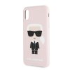 Karl Lagerfeld iPhone 7/8 Silicone Karl Iconic Full Body szilikon (KLHCI8SLFKPI) hátlap, tok, rózsaszín