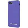 Karl Lagerfeld iPhone 7/8 Silicone Case Soft Touch (KLHCI8SLVOG) hátlap, tok, lila