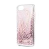 Karl Lagerfeld iPhone 7/8/SE (2020) Liquid Glitter Signature (KLHCI8TRKSRG) hátlap, tok, rózsaszín
