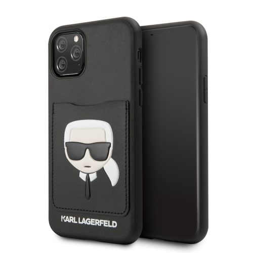 Karl Lagerfeld iPhone 11 Pro CardSlot (KLHCN58CSKCBK) hátlap, tok, fekete