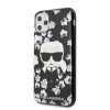 Karl Lagerfeld iPhone 11 Pro Flower Karl Iconic (KLHCN58FLFBBK) hátlap, tok, fekete