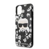 Karl Lagerfeld iPhone 11 Pro Flower Karl Iconic (KLHCN58FLFBBK) hátlap, tok, fekete