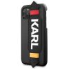 Karl Lagerfeld iPhone 11 Pro Strap Cover (KLHCN58HDAWBK) hátlap, tok, fekete