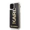 Karl Lagerfeld iPhone 11 Pro Karl Logo Glitter (KLHCN58KAGBK) hátlap, tok, fekete