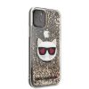Karl Lagerfeld iPhone 11 Pro Karl and Choupette Glitter (KLHCN58LCGLGO) hátlap, tok, arany