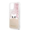 Karl Lagerfeld iPhone 11 Pro Peek-A-Boo Liquid Glitter (KLHCN58PABGNU) hátlap, tok, rózsaszín