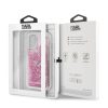 Karl Lagerfeld iPhone 11 Pro Floating Charms Liquid Glitter Iconic (KLHCN58ROPI) hátlap, tok, rózsaszín