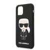 Karl Lagerfeld iPhone 11 Pro Silicone Karl Iconic Full Body (KLHCN58SLFKBK) hátlap, tok, fekete