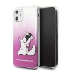 Karl Lagerfeld iPhone 11 Fun Choupette Hard (KLHCN61CFNRCPI) hátlap, tok, rózsaszín