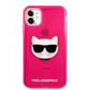 Karl Lagerfeld iPhone 11 Choupette Head (KLHCN61CHTRP) hátlap, tok, rózsaszín