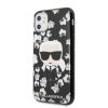 Karl Lagerfeld iPhone 11 Flower Karl Iconic (KLHCN61FLFBBK) hátlap, tok, fekete