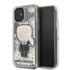 Karl Lagerfeld iPhone 11 Iridescent Iconic Glitter (KLHCN61GLGIRKL) hátlap, tok, ezüst