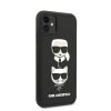 Karl Lagerfeld iPhone 11 3D Rubber Heads (KLHCN61IK3DKC) hátlap, tok, fekete